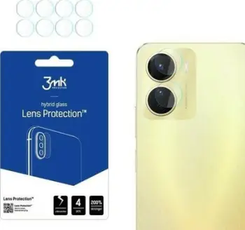 Mbrojtëse xhami kamere 3MK Hybrid Glass për Vivo Y16, 4 copë, transparente
