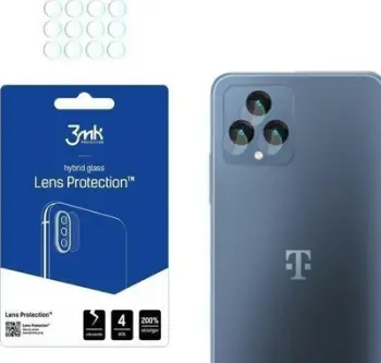 Xham mbrojtës kamere 3MK Lens Protect, për T-Mobile T Phone Pro 5G Revvl 6 5G, set 4 copë, transparent