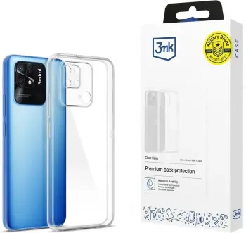 Kapak mbrojtës 3MK Clear Case për Xiaomi Redmi 10C, transparent, i hollë