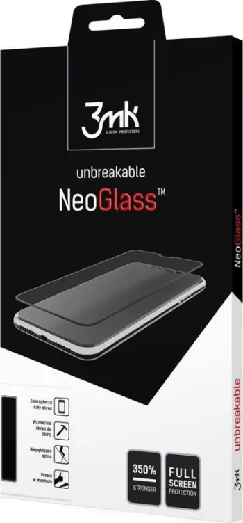 Xham mbrojtës 3MK NeoGlass për Samsung Galaxy A73 5G A736, full cover, i zi