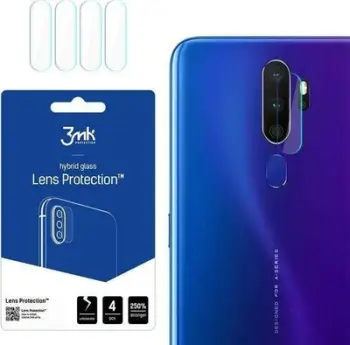 Mbrojtës për kamerë 3MK Lens Protect për Oppo A11x, 4 copë, transparent