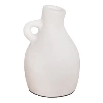 Vazo dekorative CLAYVON FH4405 terrakote ngjyrë bardhë Φ13x21Hcm