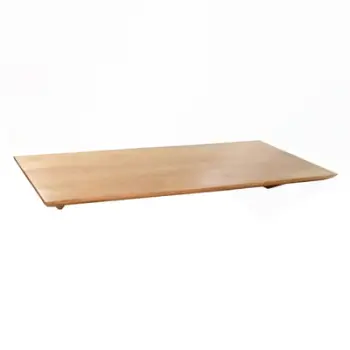 Sipërfaqe tavoline drejtkëndore, dru TEAK, ngjyrë natyrale, 130x80x4 cm