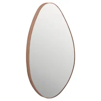Pasqyrë muri DROP FH4488.03 kornizë MDF ngjyrë druri natyral 50x80H cm.