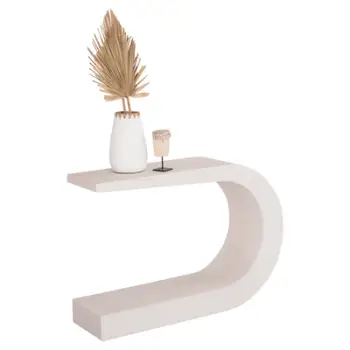 Konsolë Santorini MDF, ngjyrë off-white, 110x30x70 cm