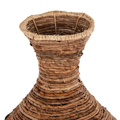 Vazo dekorative për dysheme, FH7836, ngjyrë kafe, Φ43x100H cm - 4