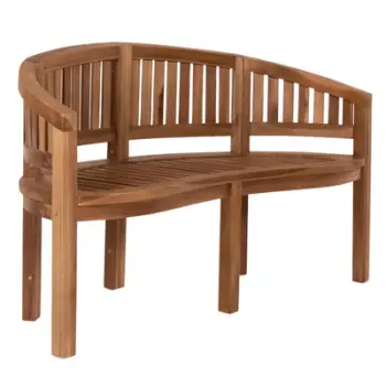 Stol dy vendesh CAPO FH9539 dru TEAK ngjyrë natyrale 149x59x86Hcm
