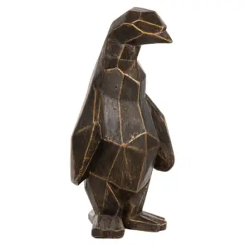 Dekor për dysheme PINGUIN FH7913 GRC ngjyrë patina e zezë me detaje të arta 30x20x60H cm