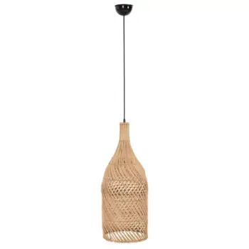 Llambë varëse tavani FH7885 prej ratanit, ngjyrë natyrale, Φ23x148H cm