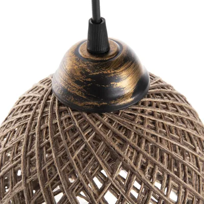 Llambë tavani Opviq, Crayon, jute, e zezë - 4