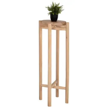 Piedestal për lule HOVER FH7936 dru teak ngjyrë natyrale Φ30x100H cm