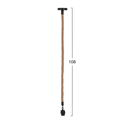 Llambë varëse tavani FH4043 me litar 1m e gjatë dhe 2cm e trashë-E27 - 2