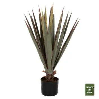 Bimë sintetike dekorative në vazo, FH7985, Sisal Agave, Φ13,5x13-76H cm