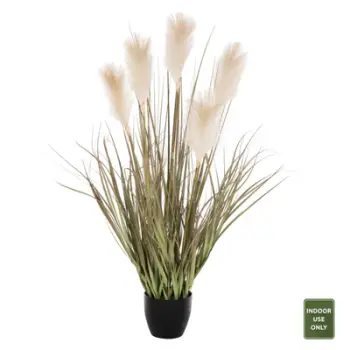 Bimë sintetike dekorative në vazo FH4014 bar + pupla Φ14,5x12,5-95Hcm