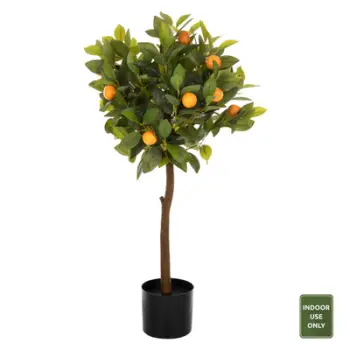 Bimë sintetike dekorative në vazo, FH4021, pemë portokalli, Φ15x12.5-90H cm