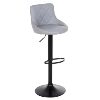 Karrige për bar ROSE, FH204.10, gri PU, pezullim Φ44x85-107Hcm