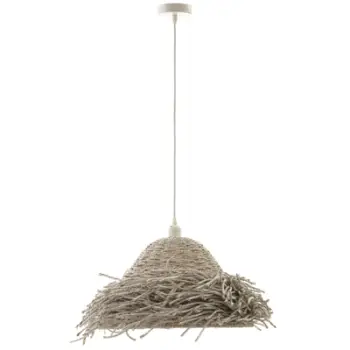 Llambë varëse tavani FH4349 prej barishte deti, ngjyrë e bardhë e larë, Φ50x25-135Hcm