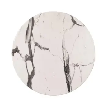 Bazë për tavolinë Werzalit 70cm Marble White-Grey (HM5228.11), bardhë/ gri