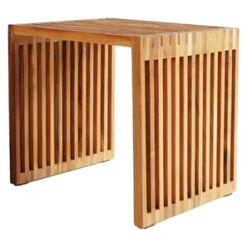 Tavolinë anësore dru teak ngjyrë natyrale 1-copë FH9483 40x40,5x40,5H cm