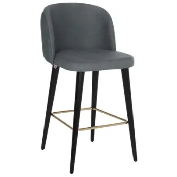 Karrige për bar profesionale MARCELLO FH9280.20, ngjyrë gri, dru, 50x58x100H cm