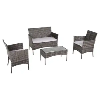 Set ulëse për kopsht STASIA FH6089.02, 4 pjesë, hiri/bezhë