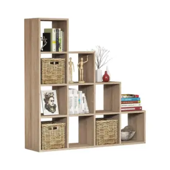Raft librash melamine, ngjyrë sonoma, 120x30x123,6 cm, FH9238.12