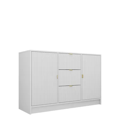 Komodë e gjerë Razimo 2D3SZ (118 x 75 x 40), Bardhë - 1