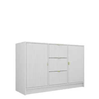 Komodë e gjerë Razimo 2D3SZ (118 x 75 x 40), Bardhë