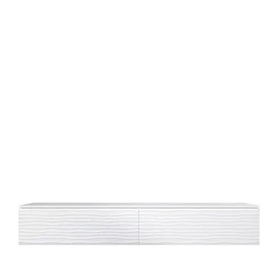 Komodë për TV D 180 MDF, bardhë - 1