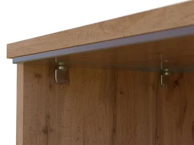 Komodë për TV D 180 MDF, bardhë - 3