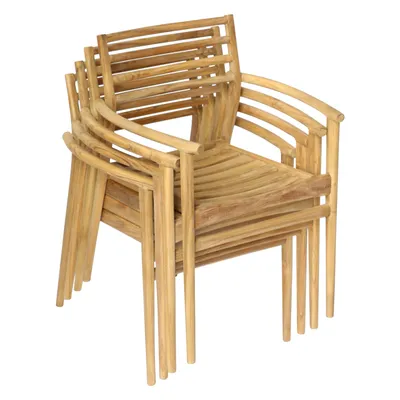 Karrige për krahë MOOSEN FH9936 dru TEAK natyral - 3