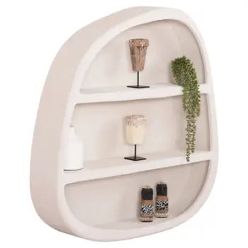 Raft muri Santorini FH18058 MDF ngjyrë off-white 95x18x100Hcm.