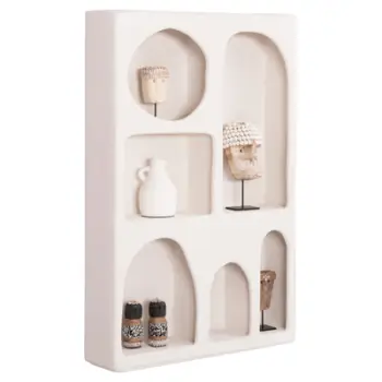 Tallboy Santorini FH18059 MDF ngjyrë off-white 80x18x120H cm