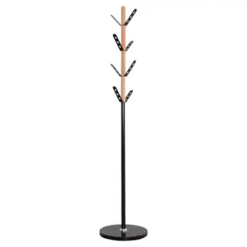 Varëse palltoje BILLY FH18075.01 dru ahu-metal i zi-bazë me dru Φ37.5x180Hcm.