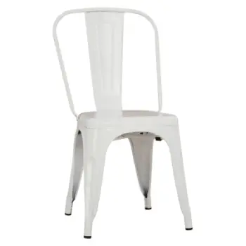 Karrige për ngrënie MELITA-PRO FH8641.41 metalike, ngjyrë e bardhë mat, 44x47x84.5Hcm