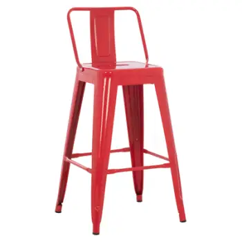 Karrige për bar mesatare MELITA-PRO FH8574.44 metalike e kuqe 43x43x88Hcm