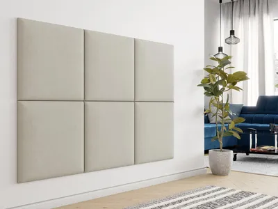 Panel muri me tapiceri Pag 60x60 (60 x 4 x 60), Bezhë - 2