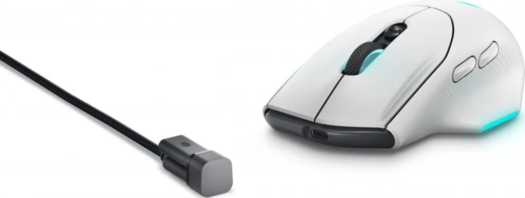 Maus Dell Alienware AW620M, i bardhë - 8