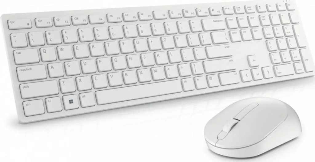 Set tastierë dhe maus Dell KM5221W, të bardha - 1