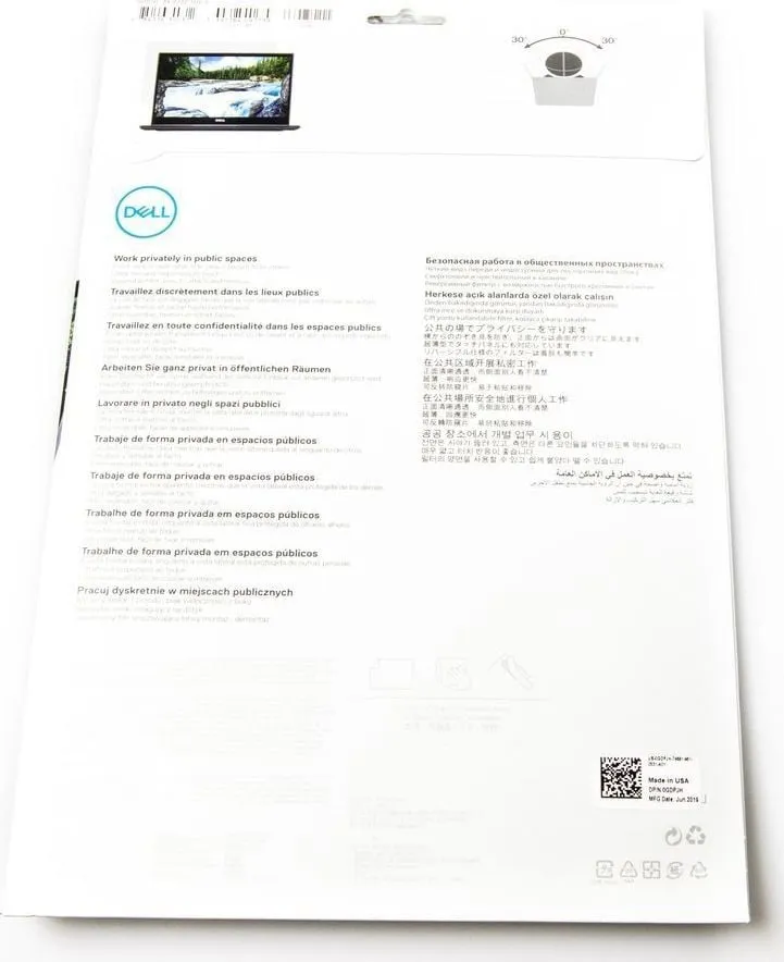 Filter privatësie për laptop Dell, 12.5'' - 3