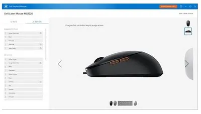 Maus Dell MS3220, 3200 DPI, USB, i hirtë - 4