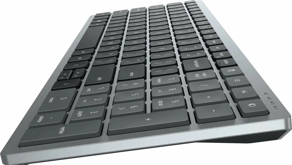 Tastierë Dell KB740, RF Wireless + Bluetooth, e zezë / e hirtë - 2