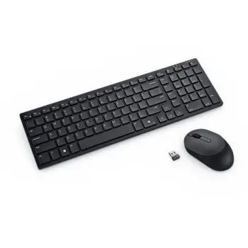 Combo (Tastierë & Maus) DELL Silent KM555 / Pa kabllo / QWERTZ – Zezë