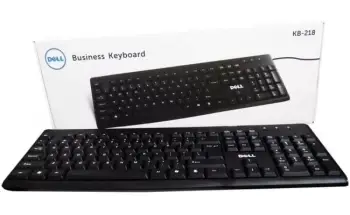 Tastierë DELL KB-218 / USB / Me kabëll / E zezë