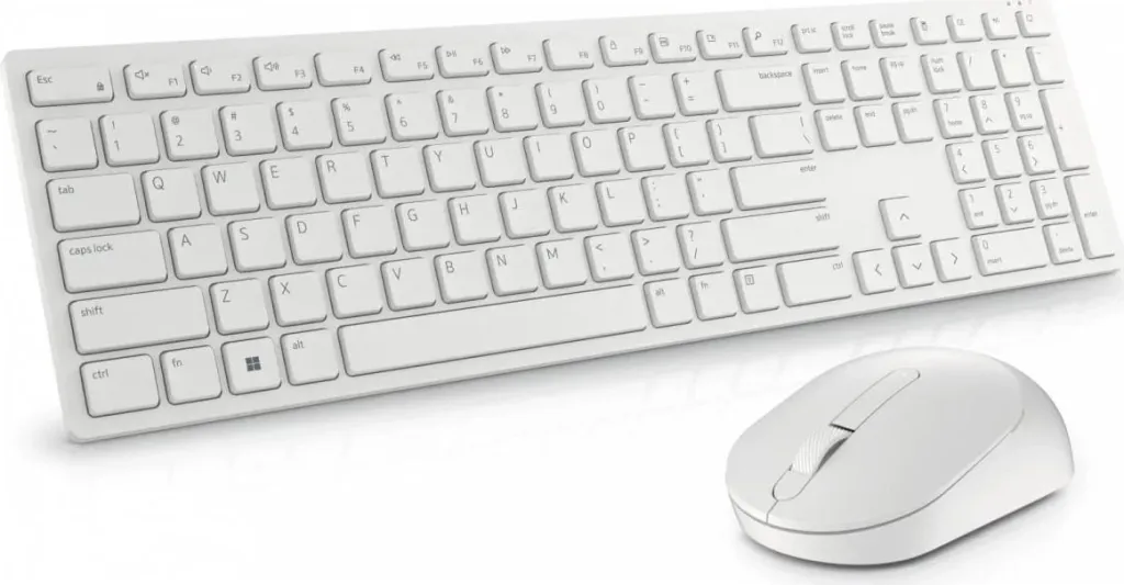 Set tastierë dhe maus Dell KM5221W, të bardha - 1