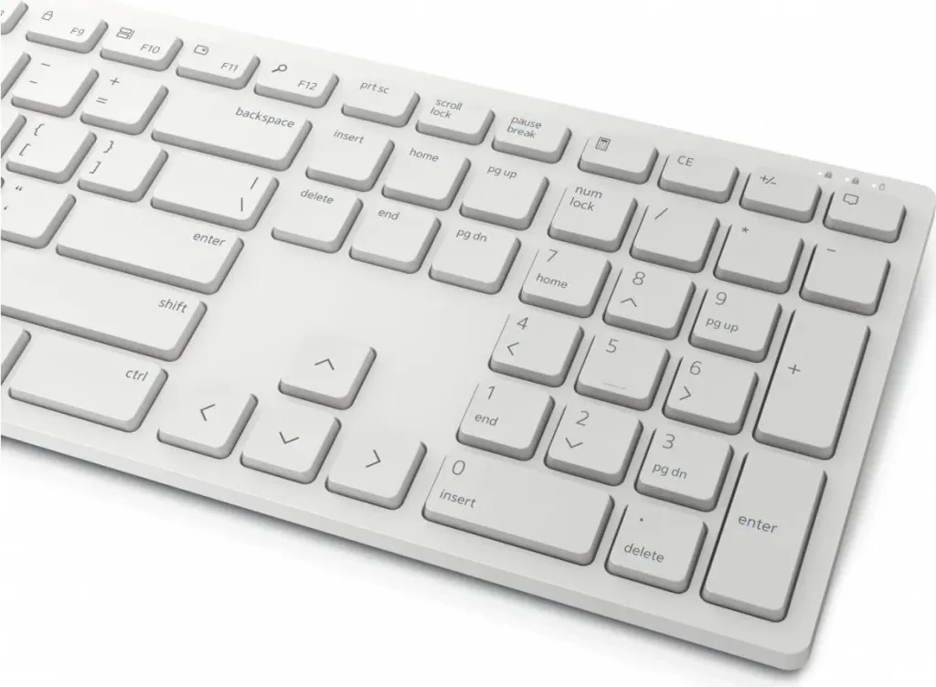 Set tastierë dhe maus Dell KM5221W, të bardha - 3