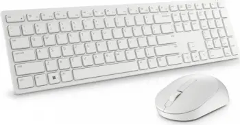 Set tastierë dhe maus Dell KM5221W, të bardha
