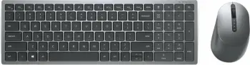 Tastierë dhe maus wireless DELL KM7120W, QWERTY, gri, titanium