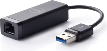Kartë rrjeti e jashtme Dell 470-ABBT, USB 3.0 - Ethernet, e zezë