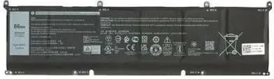 Bateria Dell 86WHR 6 Cell Lithium Ion e zezë - 1